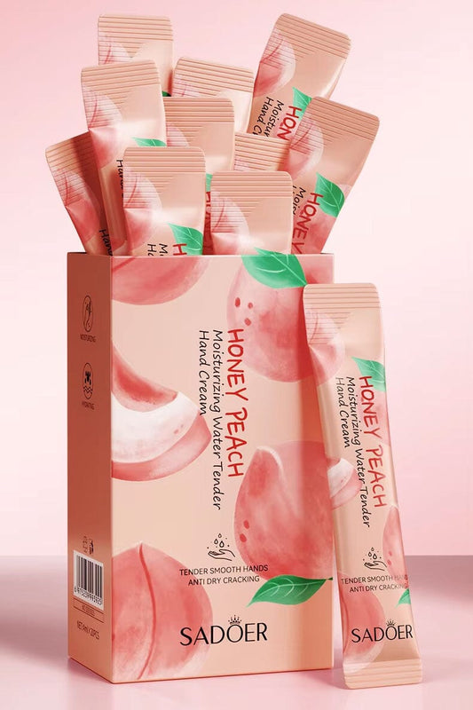 Sadoer Honey Peach Moisturizing Water Tender Hand Cream - 20pcs