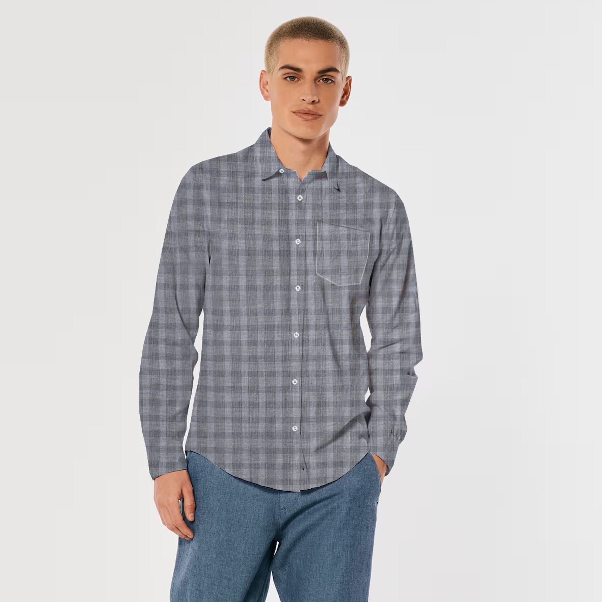 CP Men's Naarden Check Design Regular Fit Casual Shirt – elo