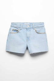MNG Girl's Raw Bottom Minor Fault Denim Shorts
