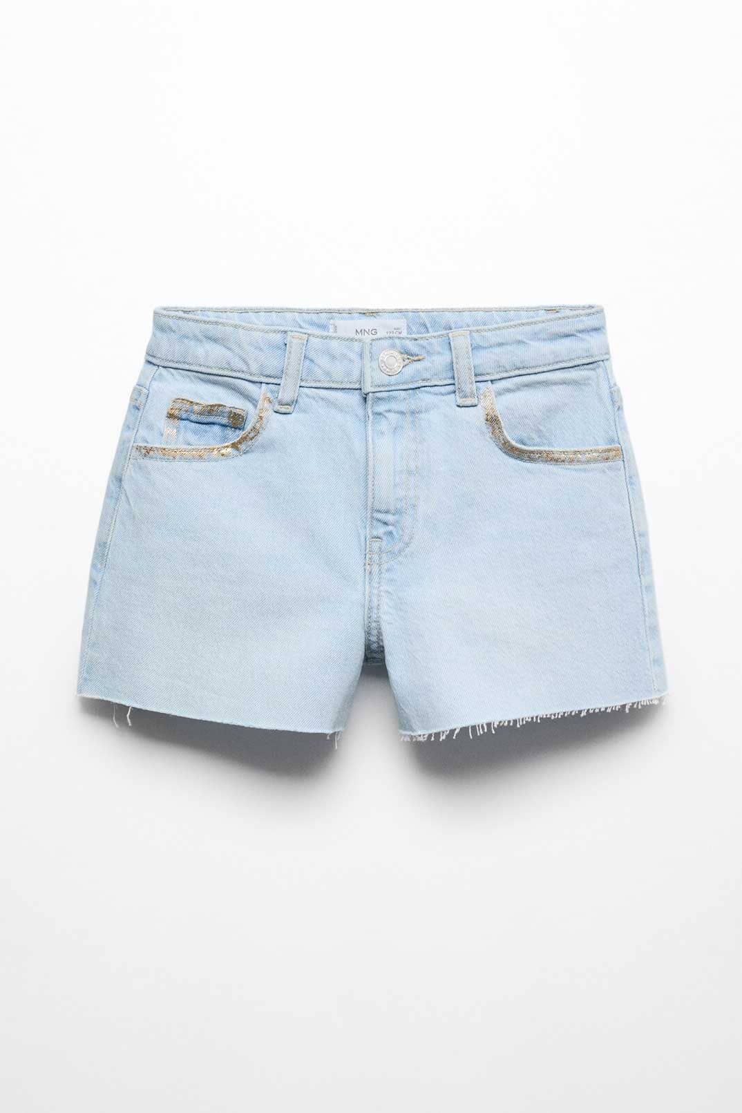 MNG Girl's Raw Bottom Denim Shorts