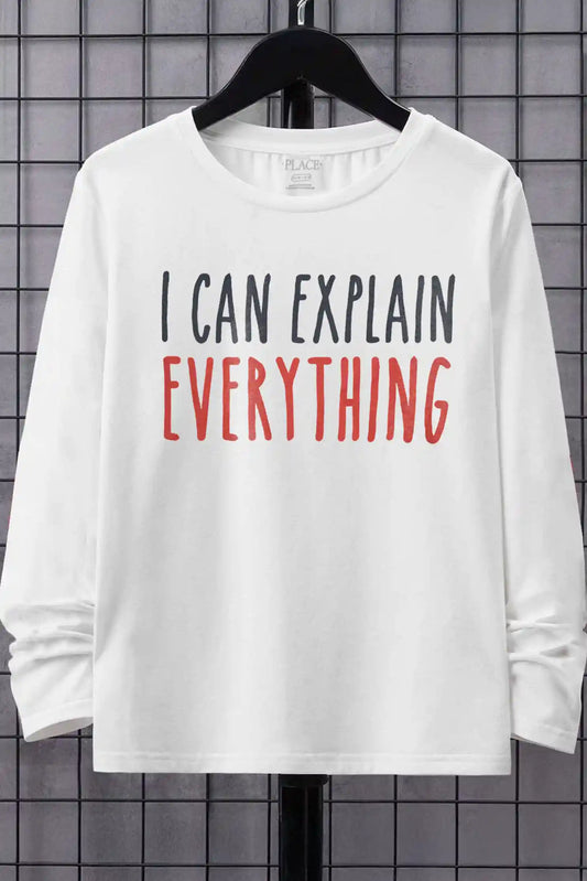 Place Kid's I Can Explain Every Thing Printed Tee Shirt