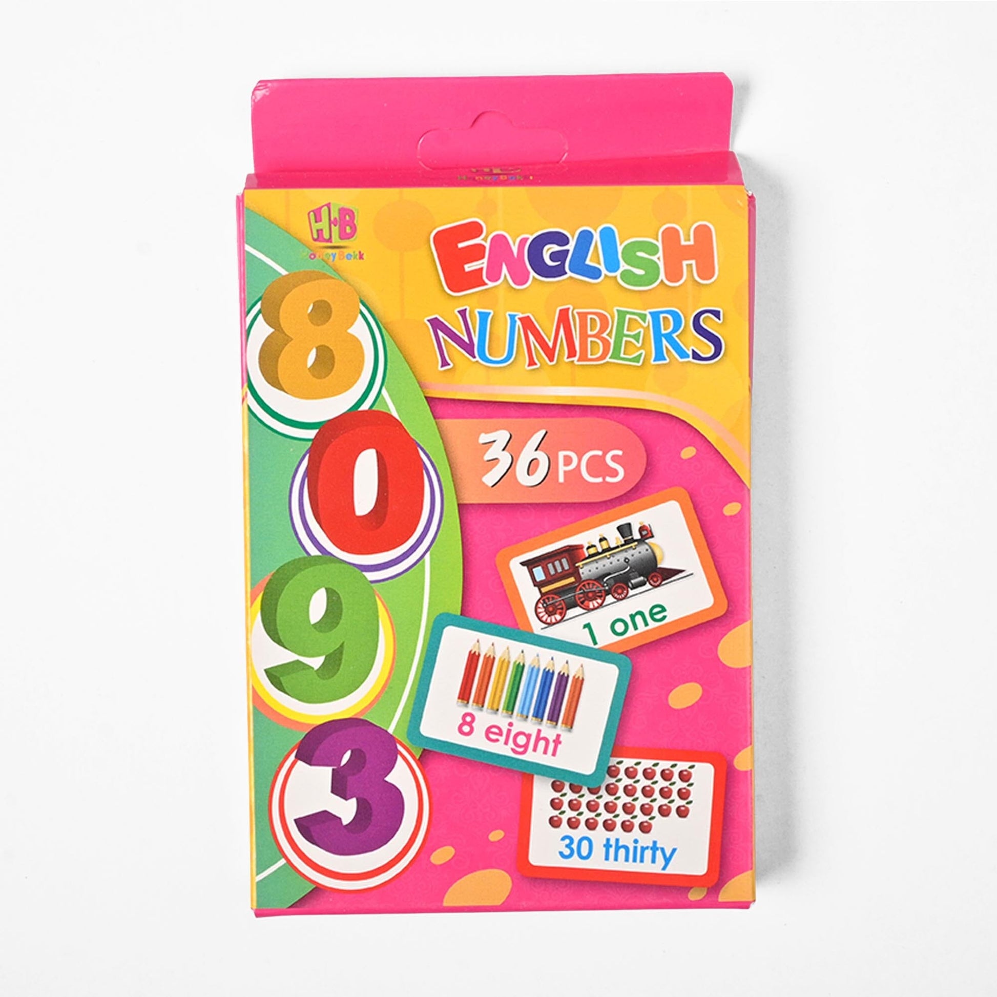 Early Learning Educational Teaching Flash Cards - 36 Pcs Stationary & General Accessories SRL Numbers 