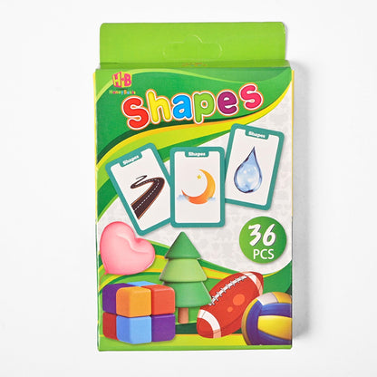 Early Learning Educational Teaching Flash Cards - 36 Pcs Stationary & General Accessories SRL Shapes 