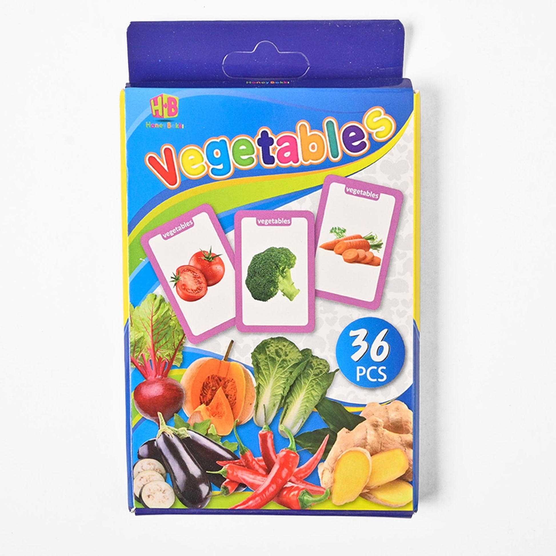 Early Learning Educational Teaching Flash Cards - 36 Pcs Stationary & General Accessories SRL Vegetable 