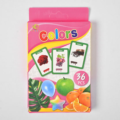 Early Learning Educational Teaching Flash Cards - 36 Pcs Stationary & General Accessories SRL Colors 