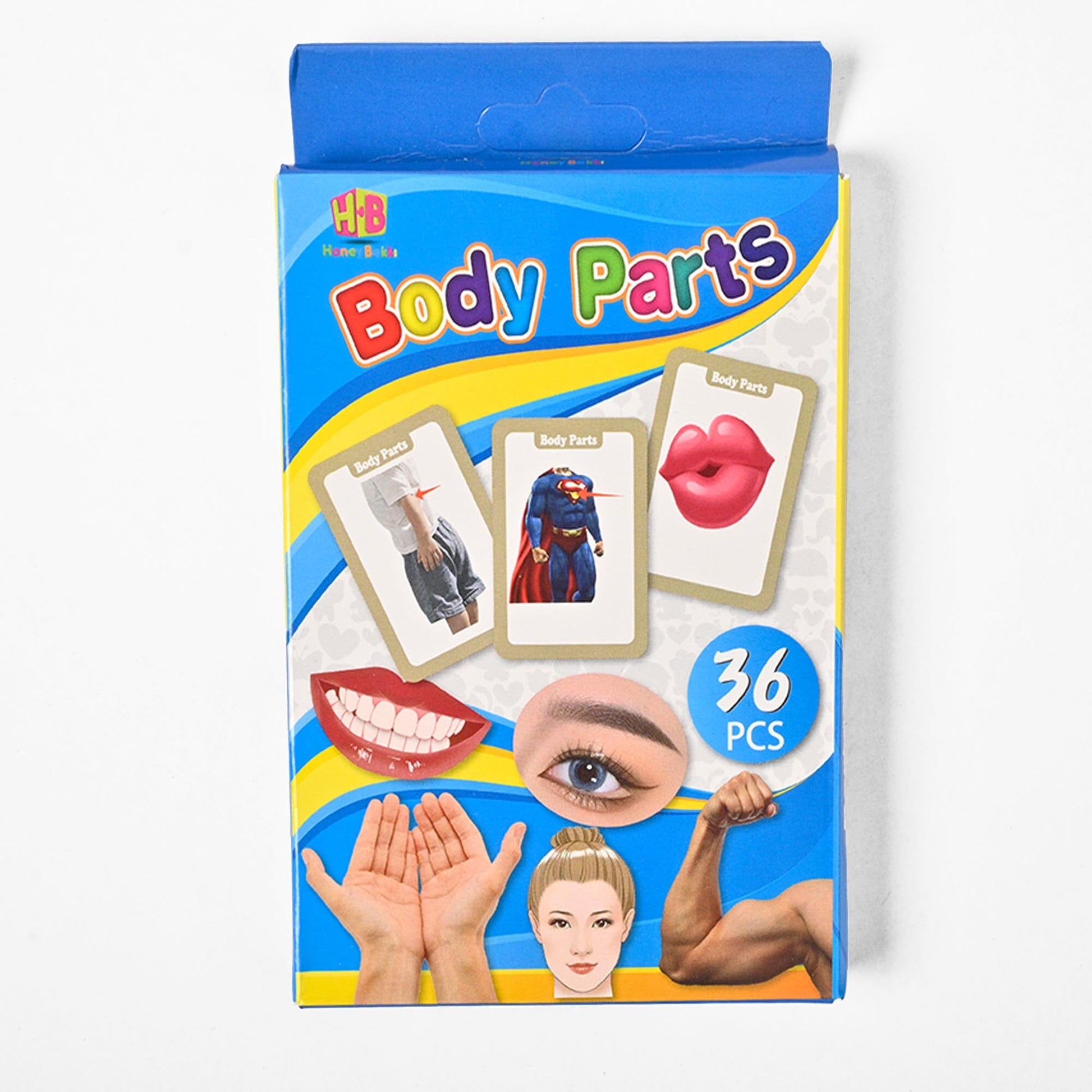 Early Learning Educational Teaching Flash Cards - 36 Pcs Stationary & General Accessories SRL Body Parts 