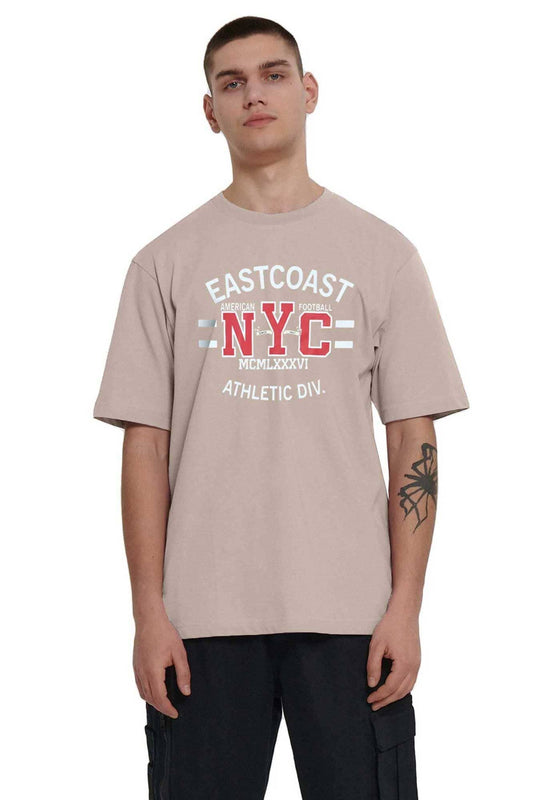 Polo Republica Men's East Coast NYC Printed Crew Neck Tee Shirt