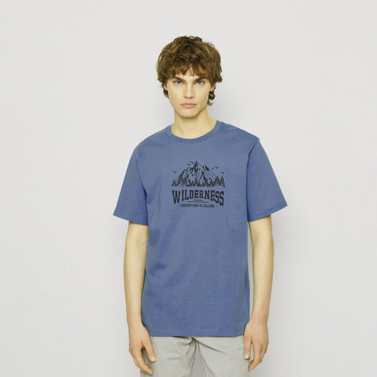 Polo Republica Men's Wilderness Printed Tee Shirt Men's Tee Shirt Polo Republica Powder Blue S 