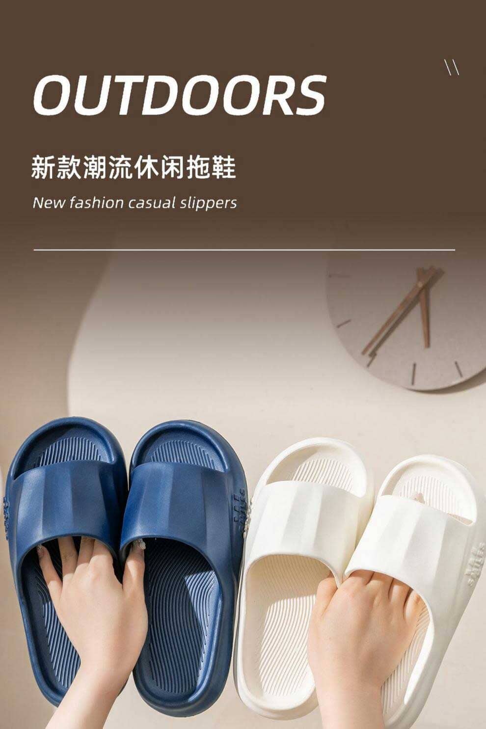 Women's New Style Thick Soled Non Slip Silent Slippers
