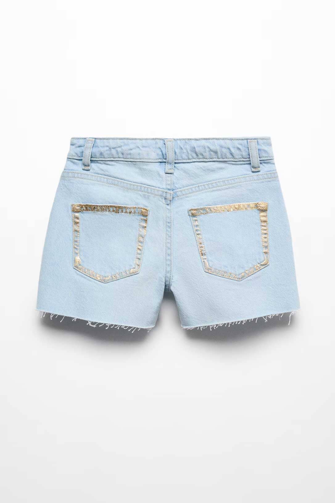 MNG Girl's Raw Bottom Denim Shorts