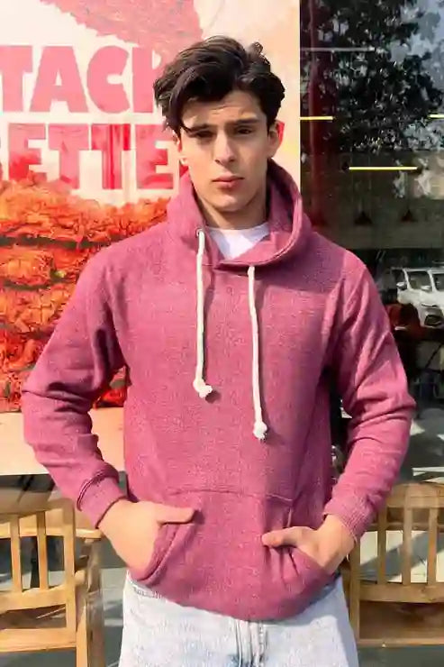 BOA Men's Textured Fleece Pullover Hoodie