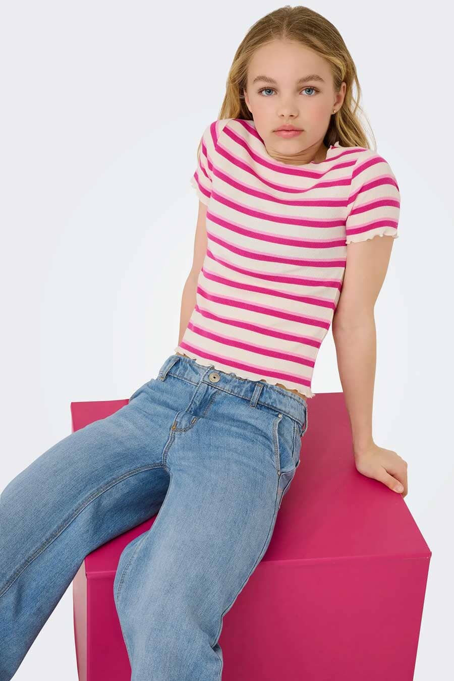 ONL Girl's Wide Leg Denim