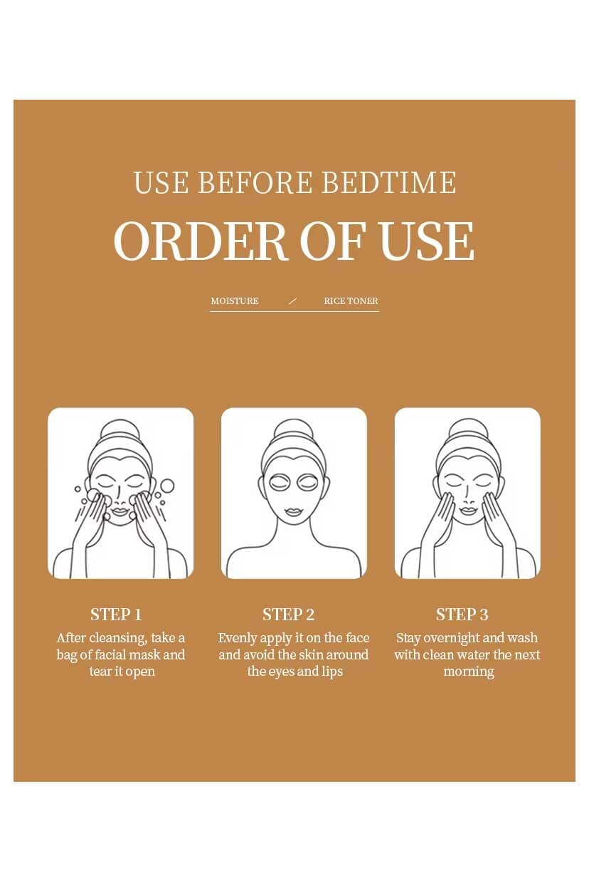 Bioaqua Rice Raw Pulp Sleep Mask