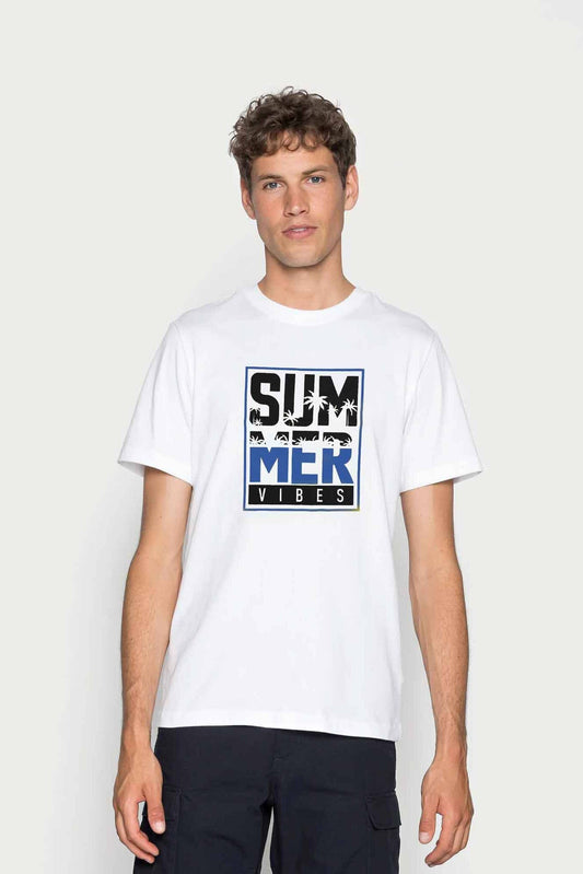 Richman Men's Summer Vibes Printed Short Sleeve Minor Fault Tee Shirt