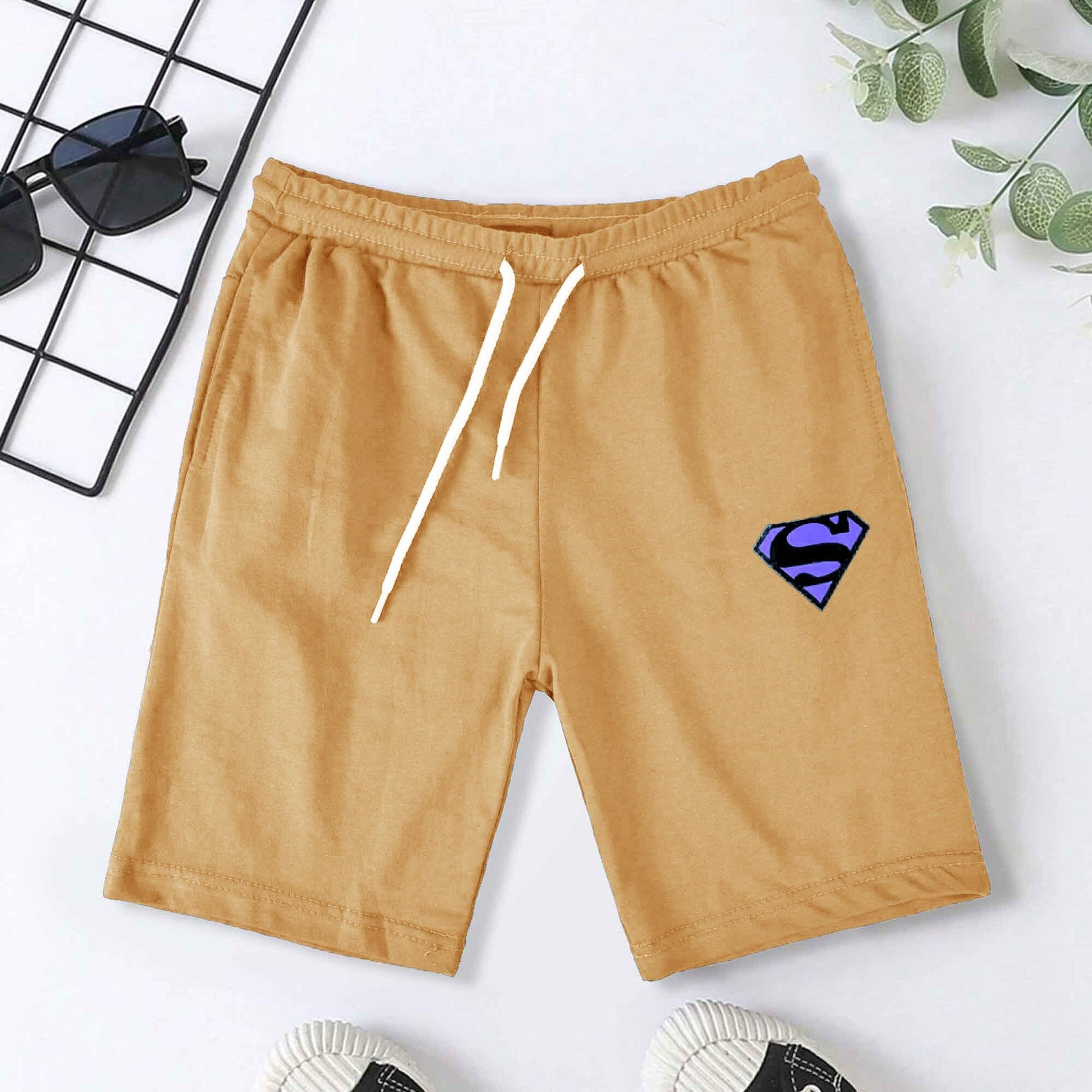 Max 21 Kid's Superman Logo Design Shorts Kid's Shorts SZK 