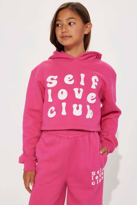 NK Girl's Self Love Club Pullover Hoodie