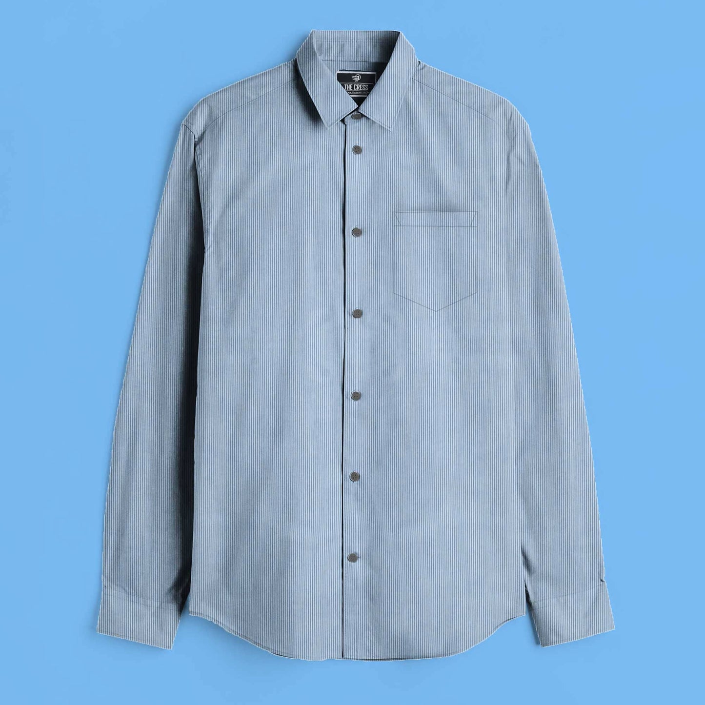 Cress Men's Brighton Narrow Lining Style Regular Fit Casual Shirt Men's Casual Shirt TCS S 