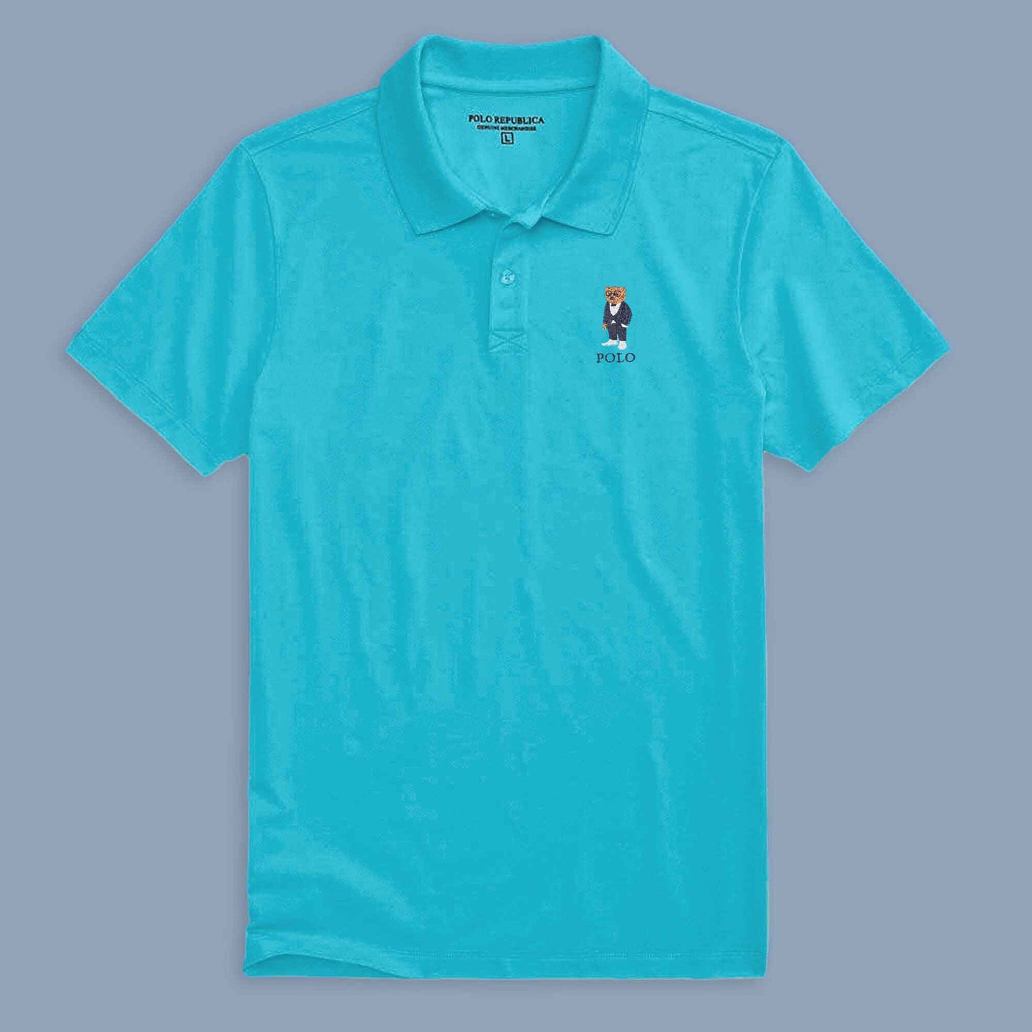 Polo Republica Men's Bear & Polo Embroidered Short Sleeve Polo Shirt