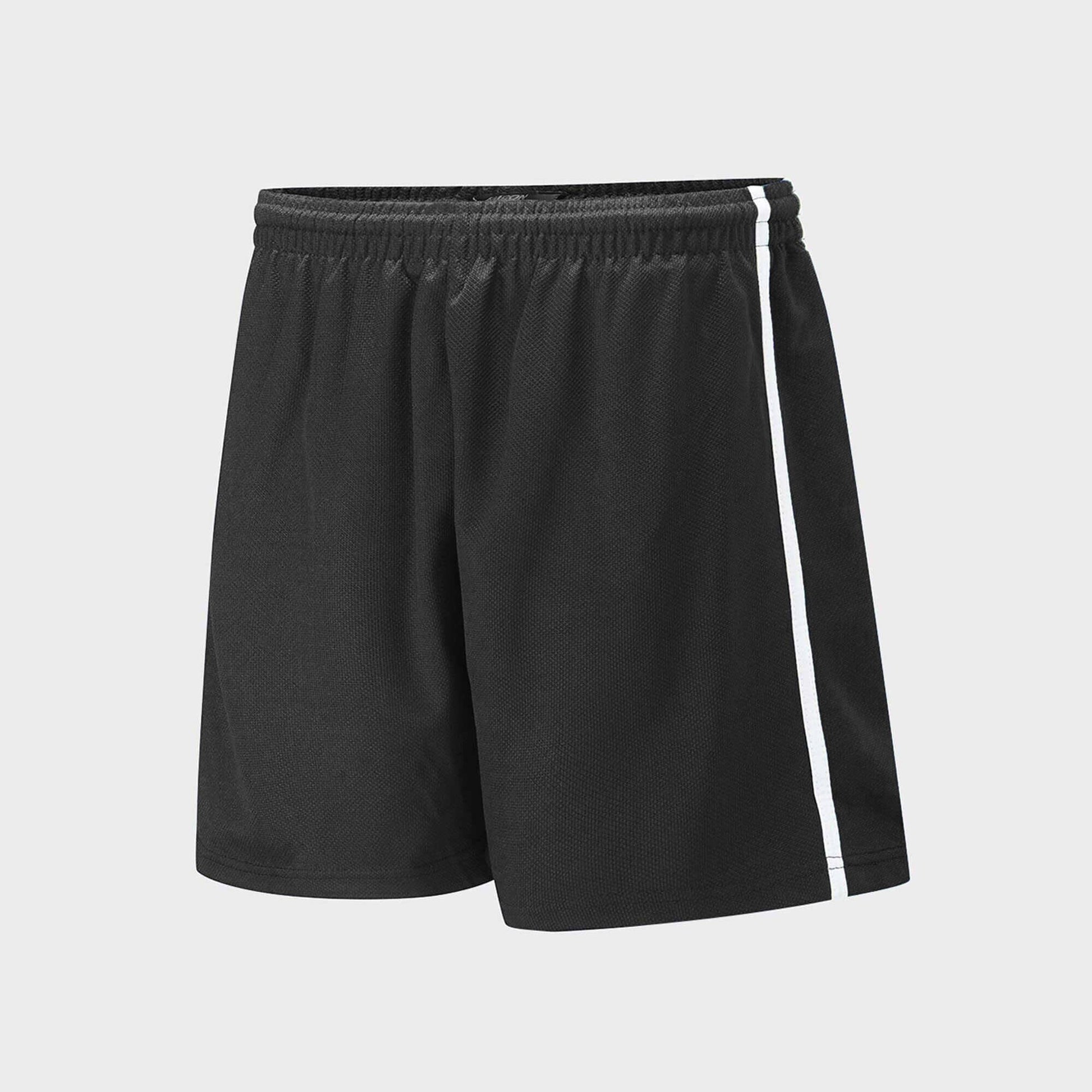 Falcon Men's Contrast panel Shorts Men's Shorts HAS Apparel Black & Black 3XS 