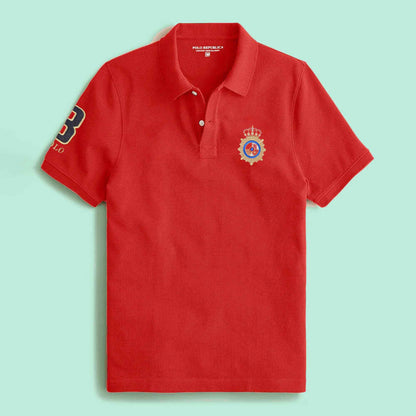 Polo Republica Men's Crest & 3 Polo Embroidered Short Sleeve Polo Shirt