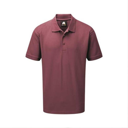 Men's Ontario Minor Fault Short Sleeve Polo Shirt Minor Fault Image Burgundy XS 