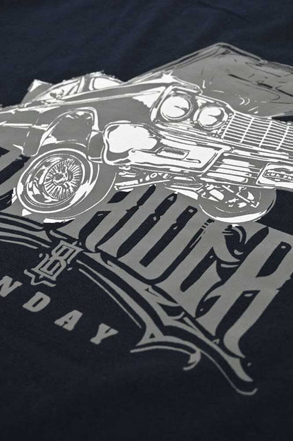 Polo Republica Men's Low Rider Printed Crew Neck Tee Shirt