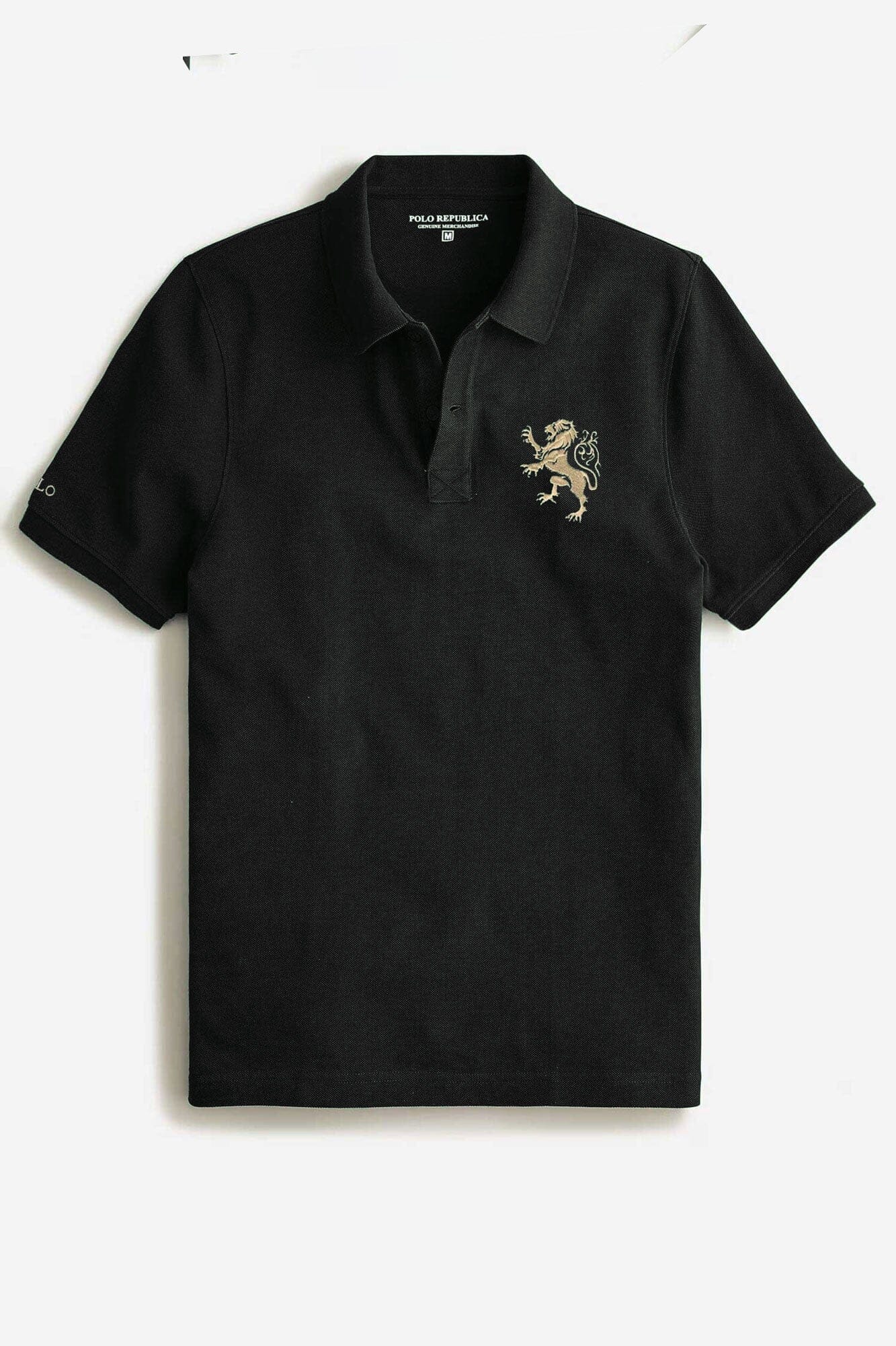 Polo Republica Men's Polo & Lion Embroidered Short Sleeve Polo Shirt Men's Polo Shirt Polo Republica 