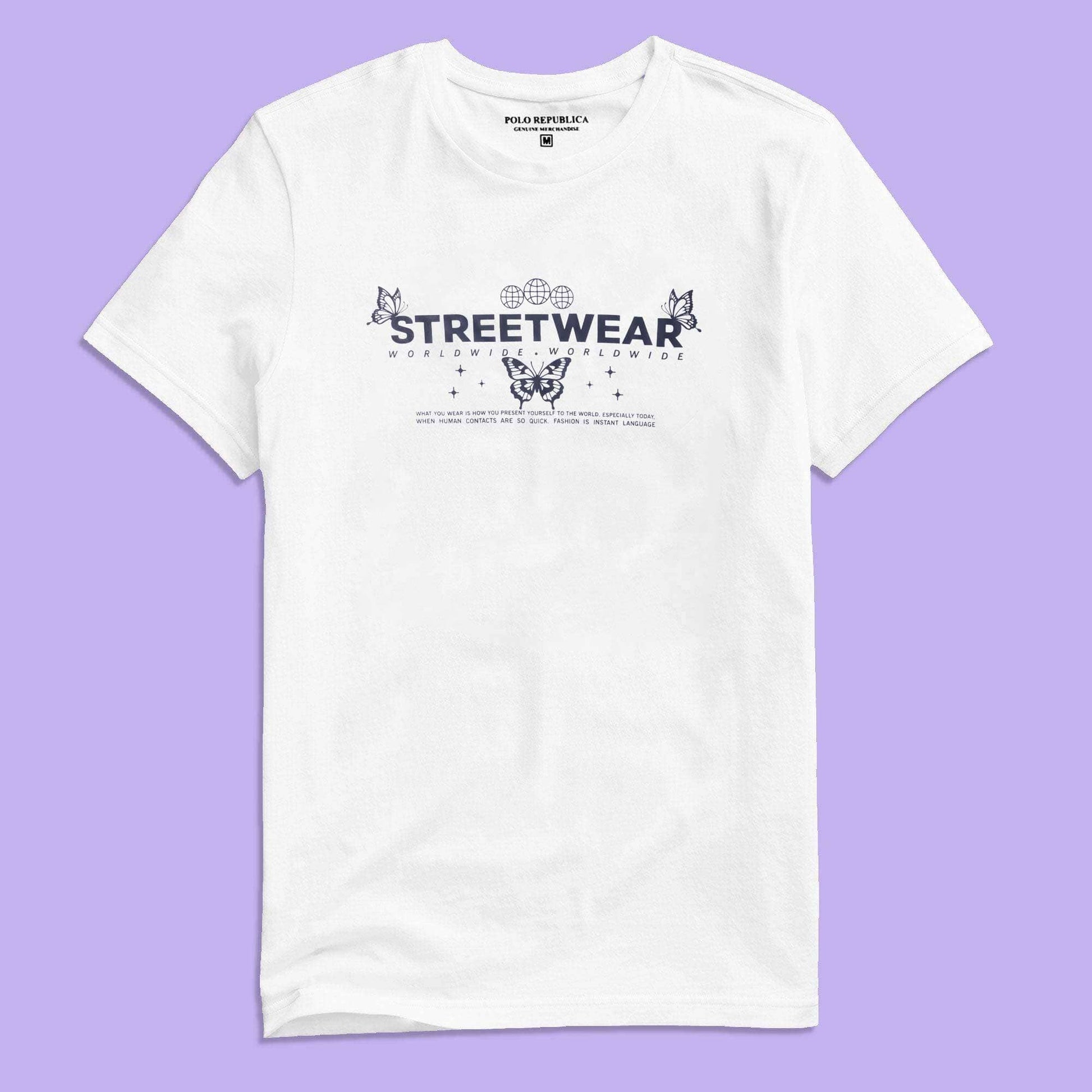 Polo Republica Men's Streetwear World Wide Printed Crew Neck Tee Shirt Men's Tee Shirt Polo Republica 