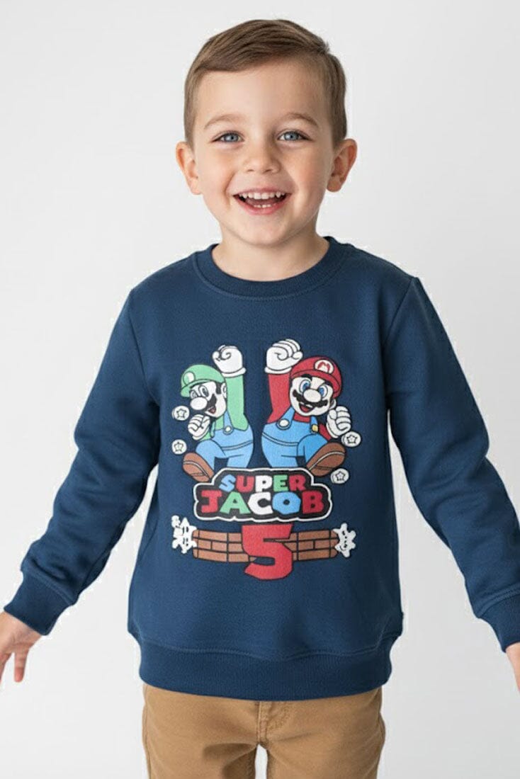 Minoti Boy's Mario Fleece Sweatshirt