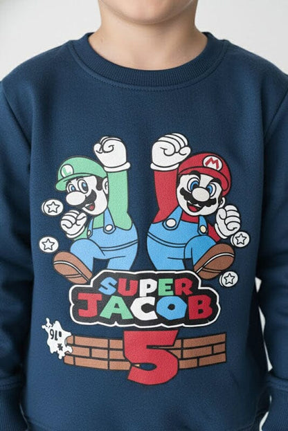 Minoti Boy's Mario Fleece Sweatshirt
