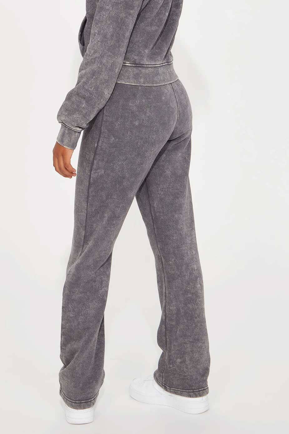 NK Girl's Good Vibes Only Acid Wash Fleece Trouser