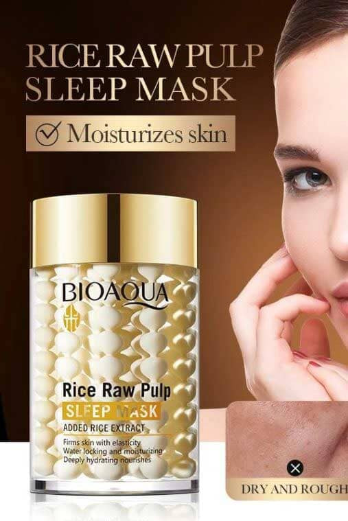 Bioaqua Rice Raw Pulp Sleep Mask