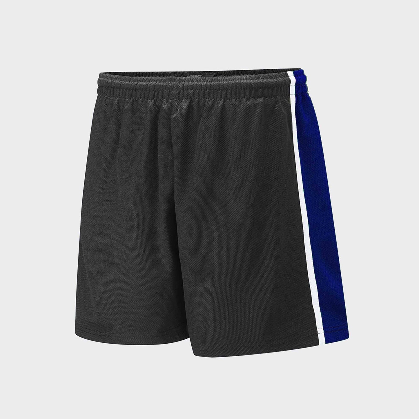 Falcon Men's Contrast panel Shorts Men's Shorts HAS Apparel Black & Blue 2XS 
