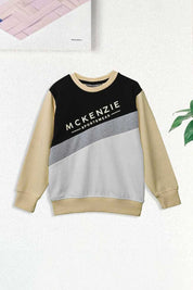 Mckenzie Kid's Logo Printed Fleece Sweat Shirt