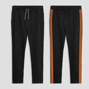 Poler Chitose Men's Super Soft Striped Trousers Black & Orange