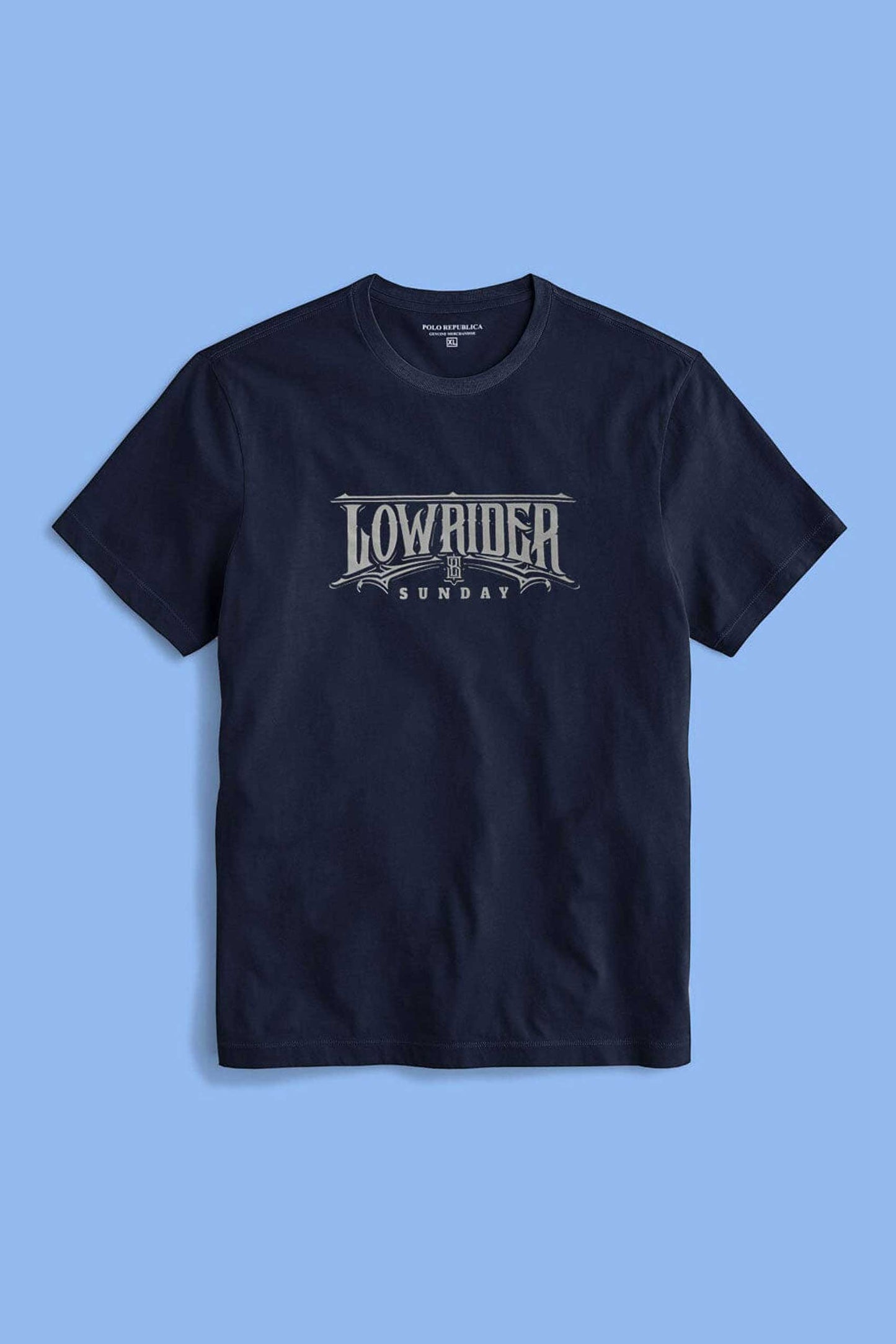 Polo Republica Men's Low Rider Printed Crew Neck Tee Shirt