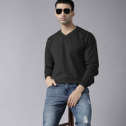 Polo Republica Men's Nobitu V-Neck Sweat Shirt Men's Sweat Shirt Polo Republica Black S 