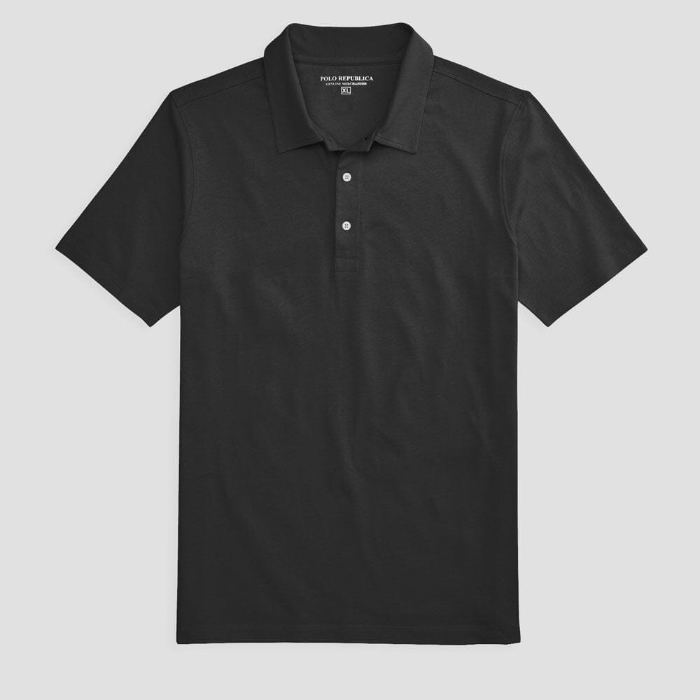 Polo Republica Men's Short Sleeve Polo Shirt Men's Polo Shirt Polo Republica Black S 