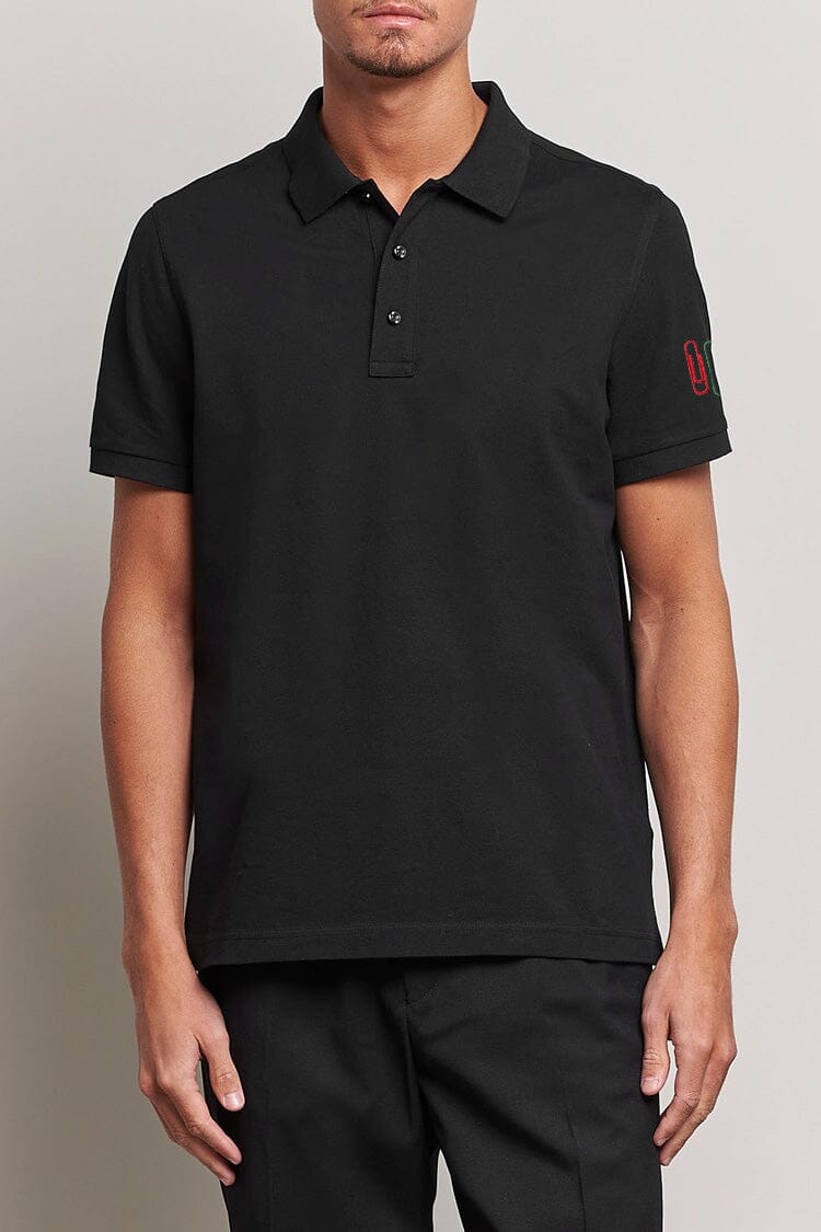 Polo Republica Men's Paper Clips Embroidered Polo Shirt