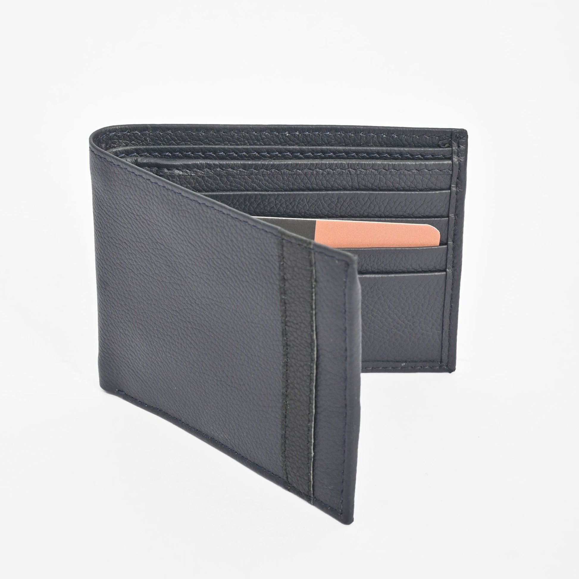 Oxenhide Men's UK4 Genuine Leather Pocket Wallet Wallet Oxenhide Sale Basis Blue 