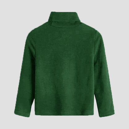 Polo Republica Kid's High Neck Minor Fault Sweat Shirt Boy's Sweat Shirt Polo Republica Bottle Green 2-3 Years 