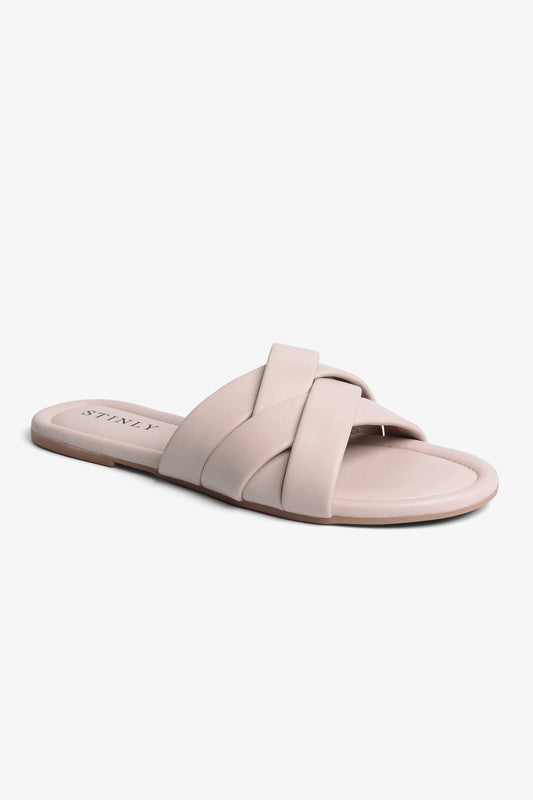 Stinly Women's Cross Straps Flat Slippers