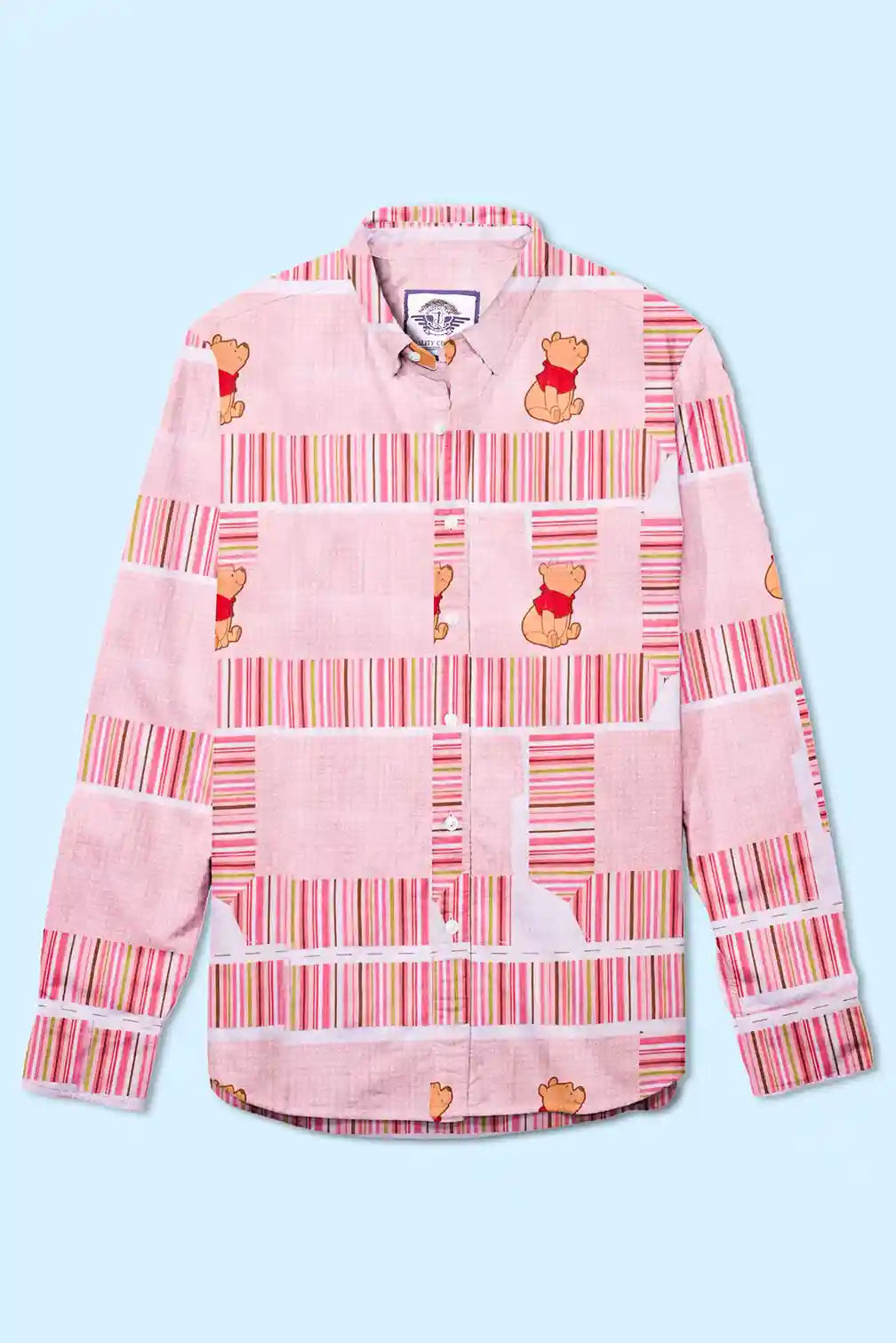 New Fashion Men's Panel Design Printed Casual Shirt