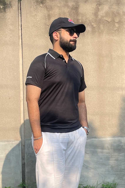 Poler Men's Piping Style Activewear Polo Shirt