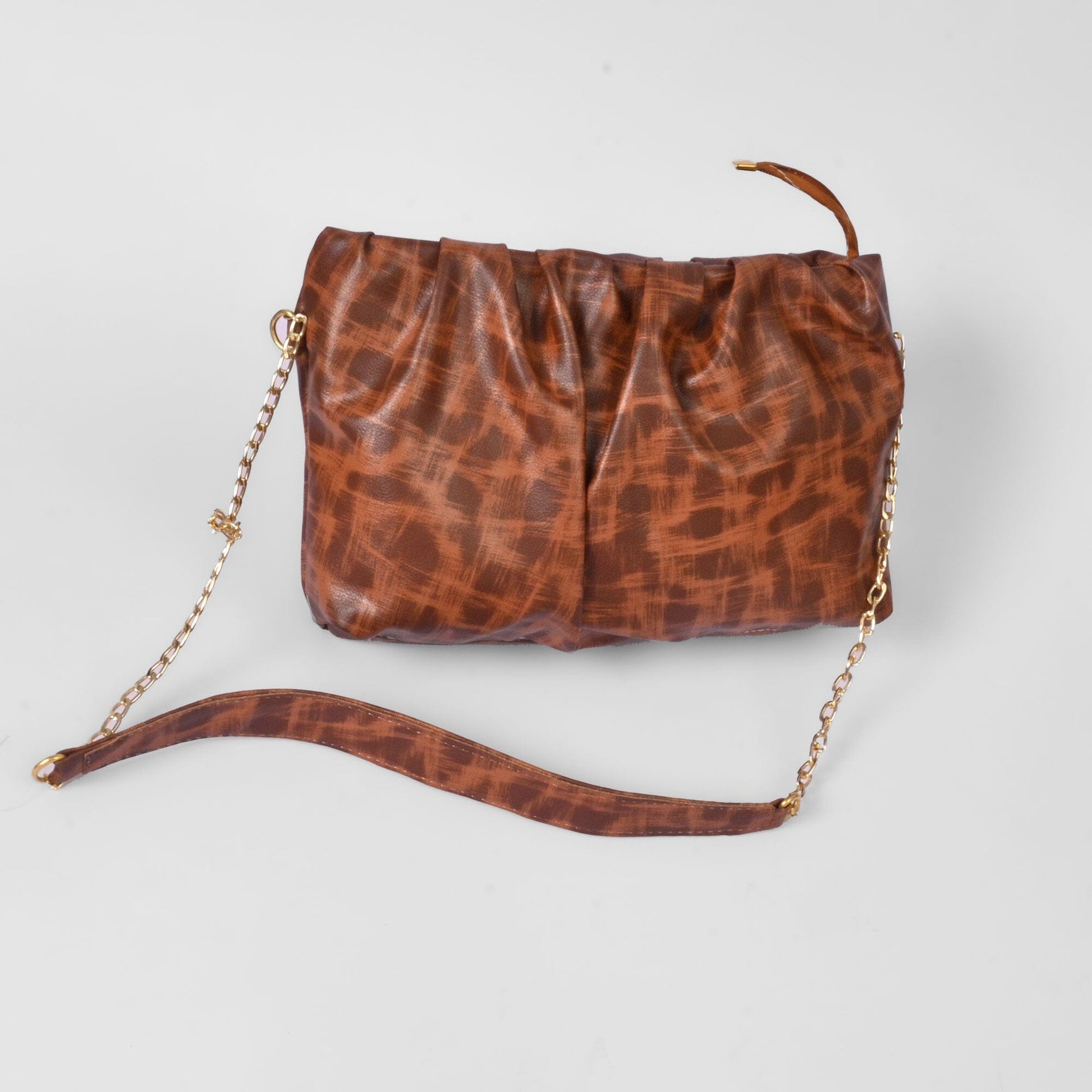 Women's Gustavo Premium Leather Shoulder Bag bag SNAN Traders Chocolate Brown 