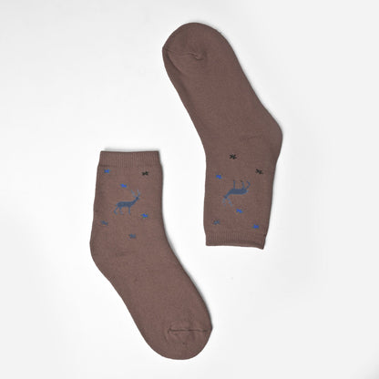 Tazoo Men's Deer Printed Crew Socks Socks SRL D11 EUR 36-41 