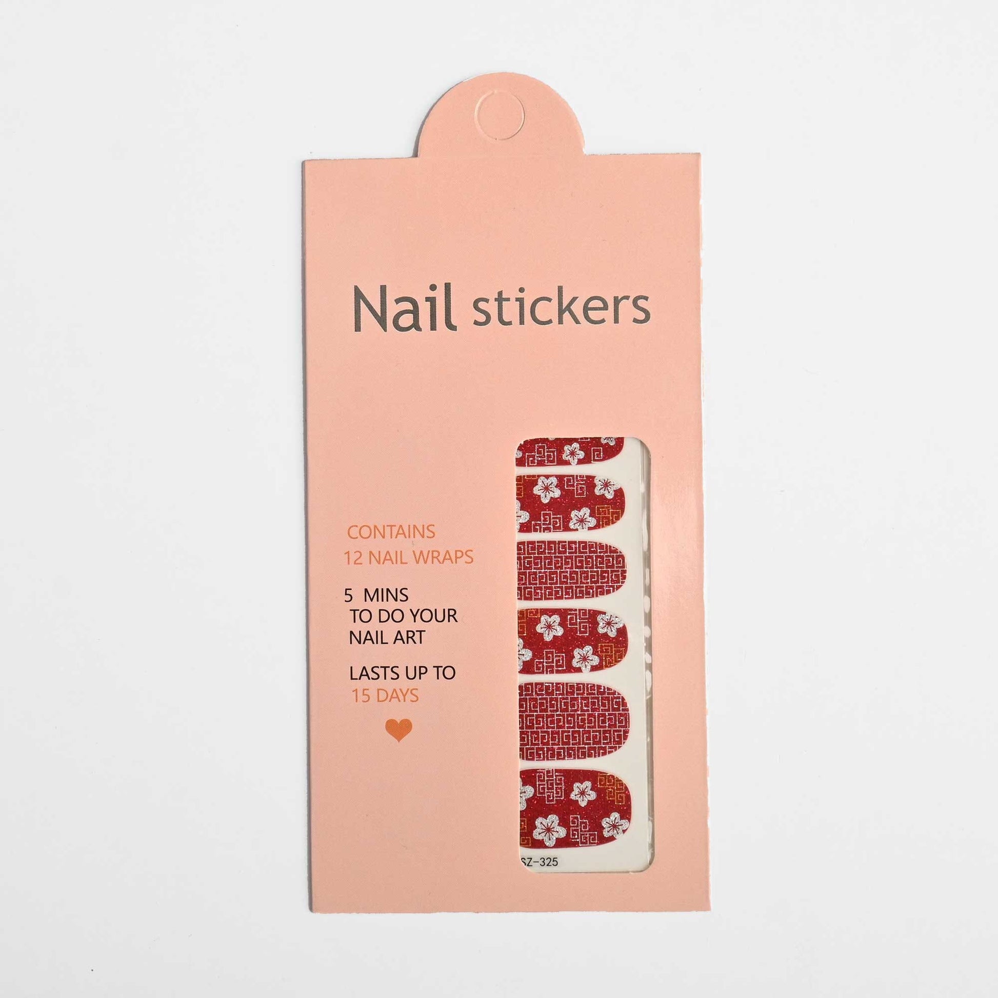 Women's Nail Stickers - Pack Of 12 Wraps Health & Beauty RAM D15 