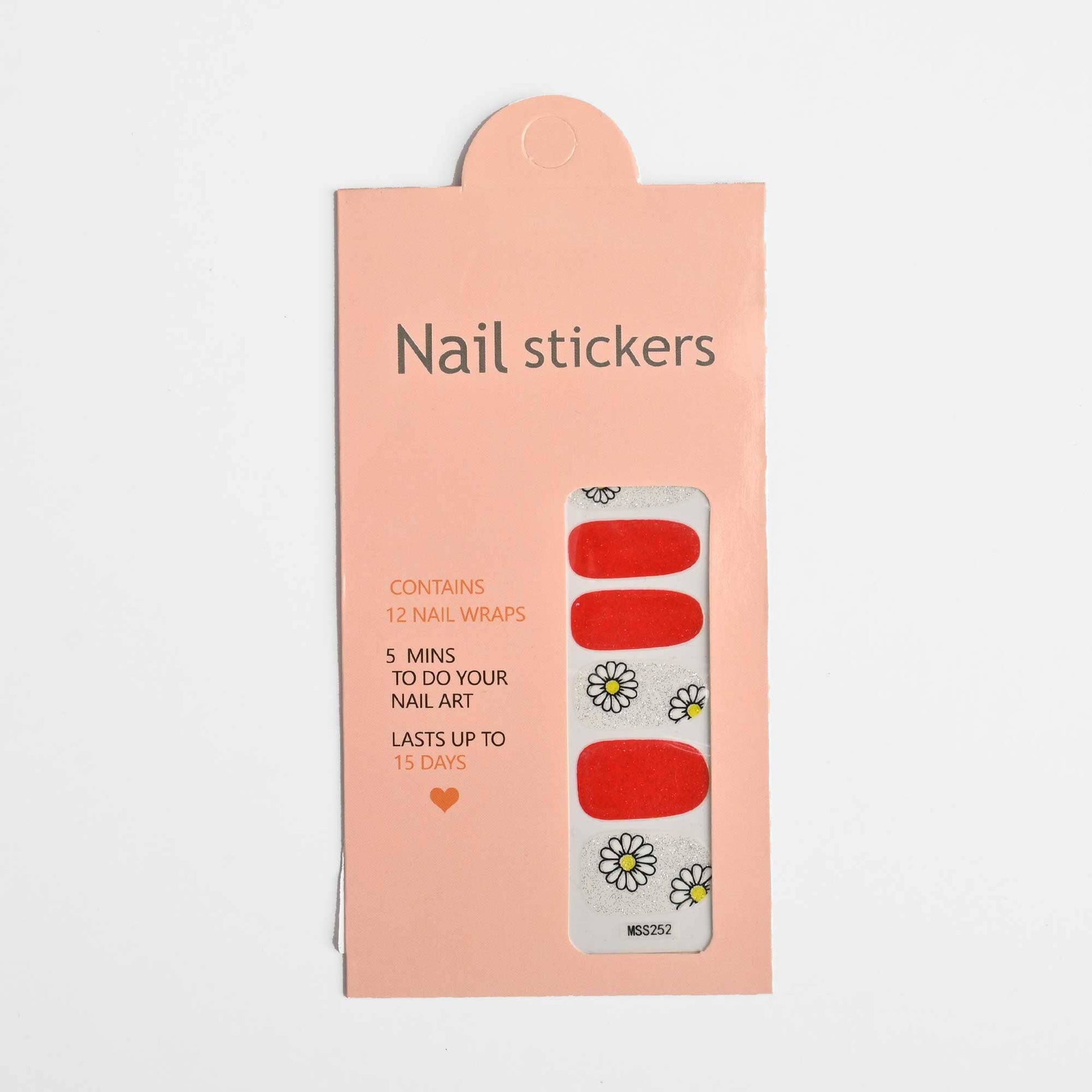 Women's Nail Stickers - Pack Of 12 Wraps Health & Beauty RAM D18 