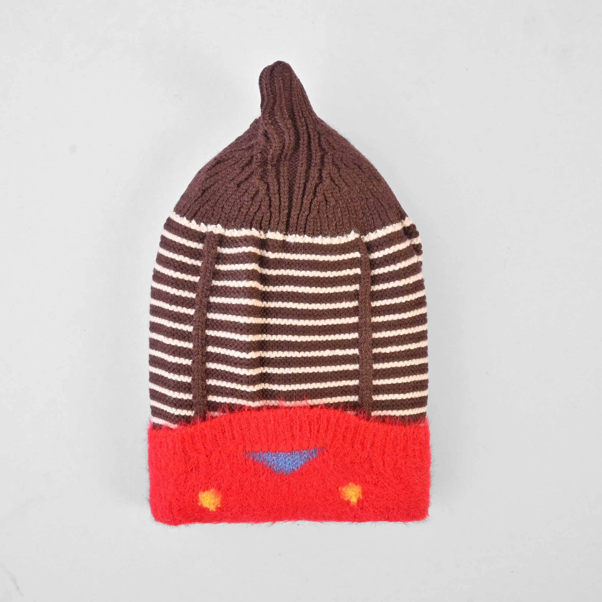Kid's Contrast Lining Winter Knitted Beanie Cap Headwear SRL D1 