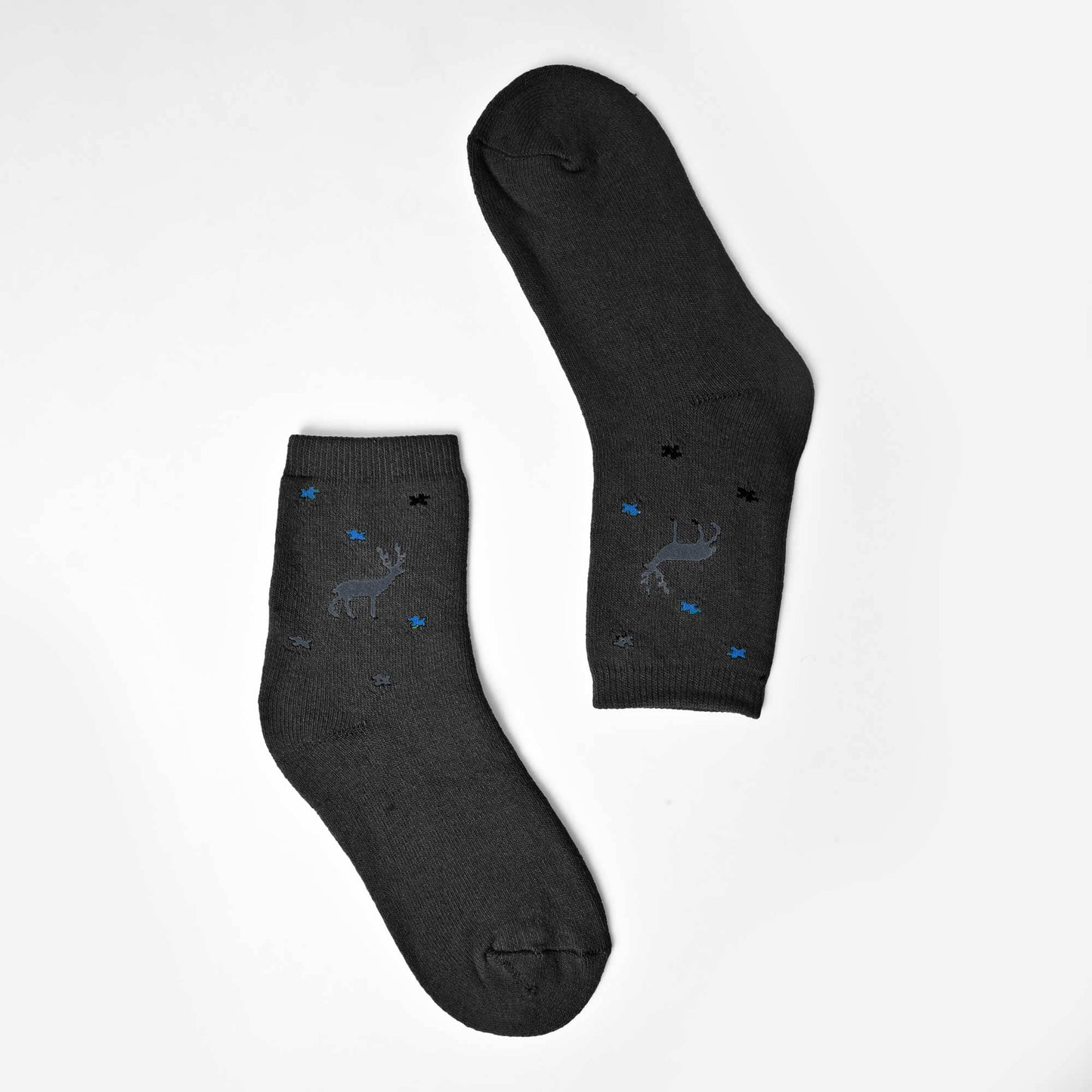 Tazoo Men's Deer Printed Crew Socks Socks SRL D2 EUR 36-41 